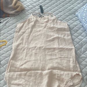 Elegant Cream Halter Dress